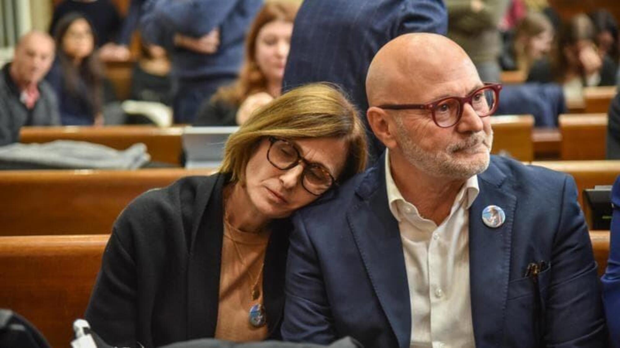 I genitori di Giulia Tramontano durante il processo