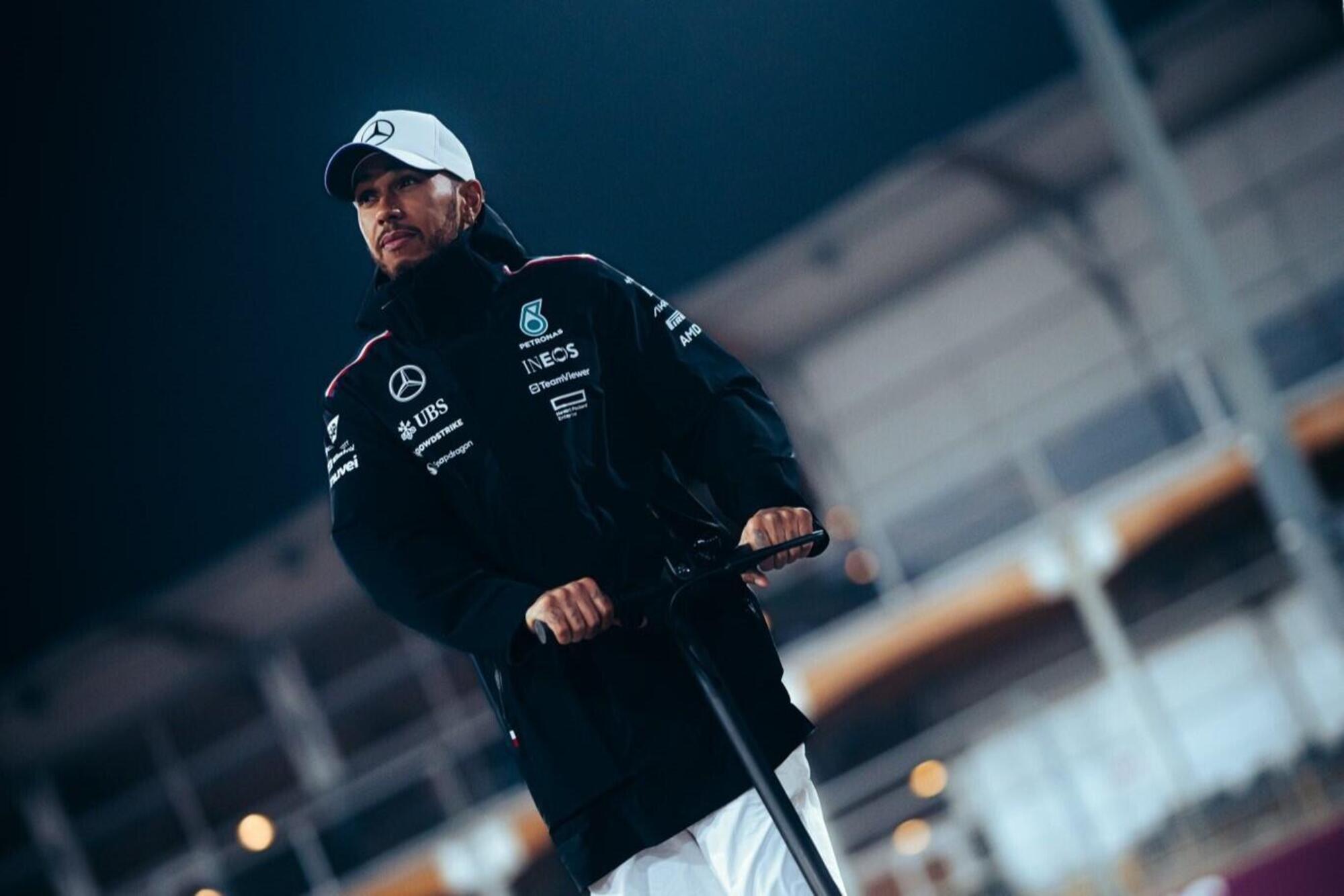 Lewis Hamilton in Qatar