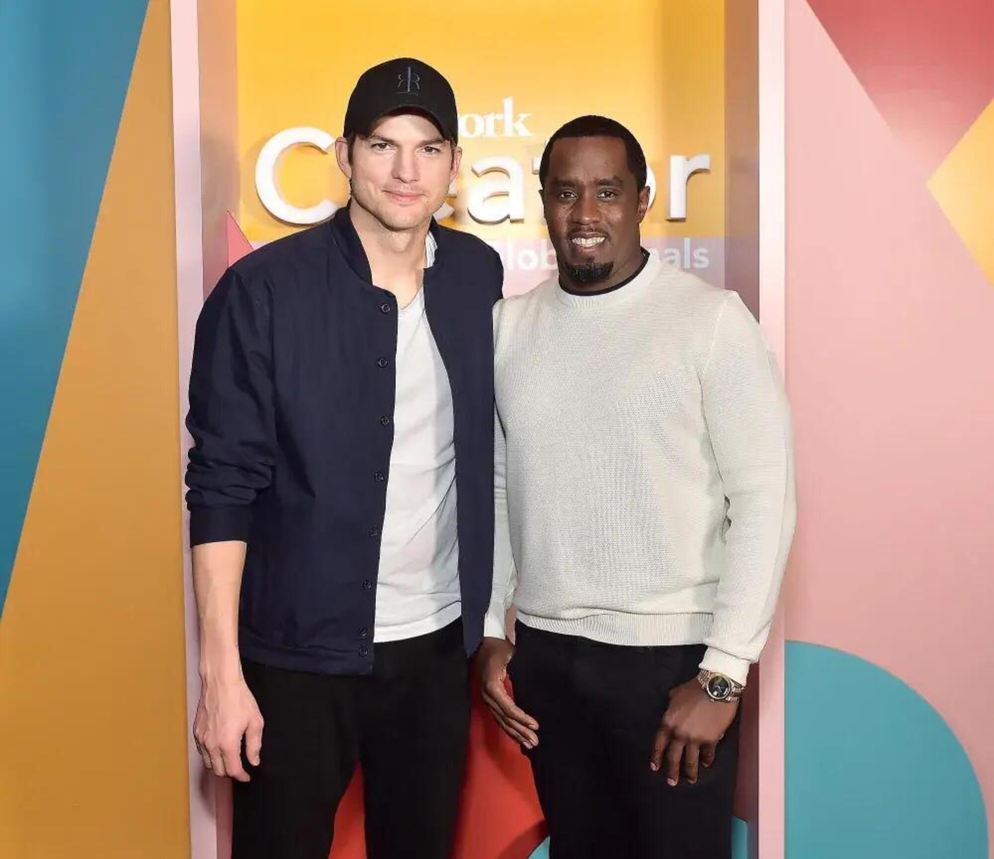 Ashton Kutcher e Sean Diddy Combs