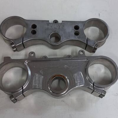 Piastre forcella Ohlins cnc argento diametro int. &Ouml;hlins