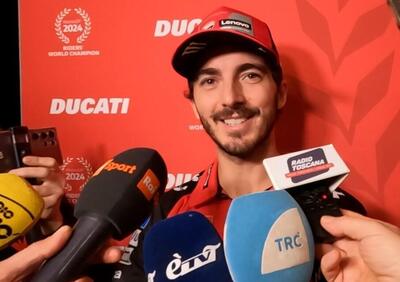 MotoGP 2024. Pecco Bagnaia: Marc Marquez è molto intelligente, nel box non ci sono numeri 1 [VIDEO]