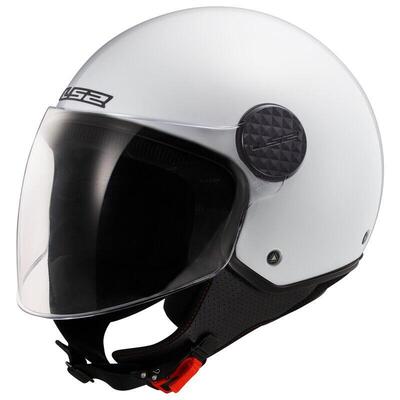 casco jet LS2 Sphere Lux in materiale KPA bianco