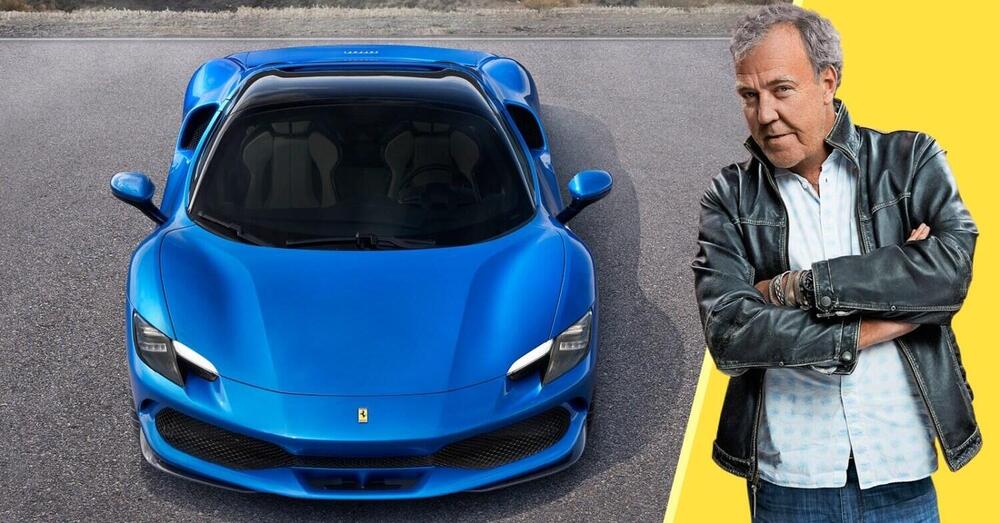 Jeremy Clarkson prova la Ferrari 296 Gts: &ldquo;Meglio la Porsche 911 e sembra una Volkswagen elettrica all&rsquo;inizio. Per piacere a Greta Thunberg &egrave; come cibo per cani per uno chef&rdquo;