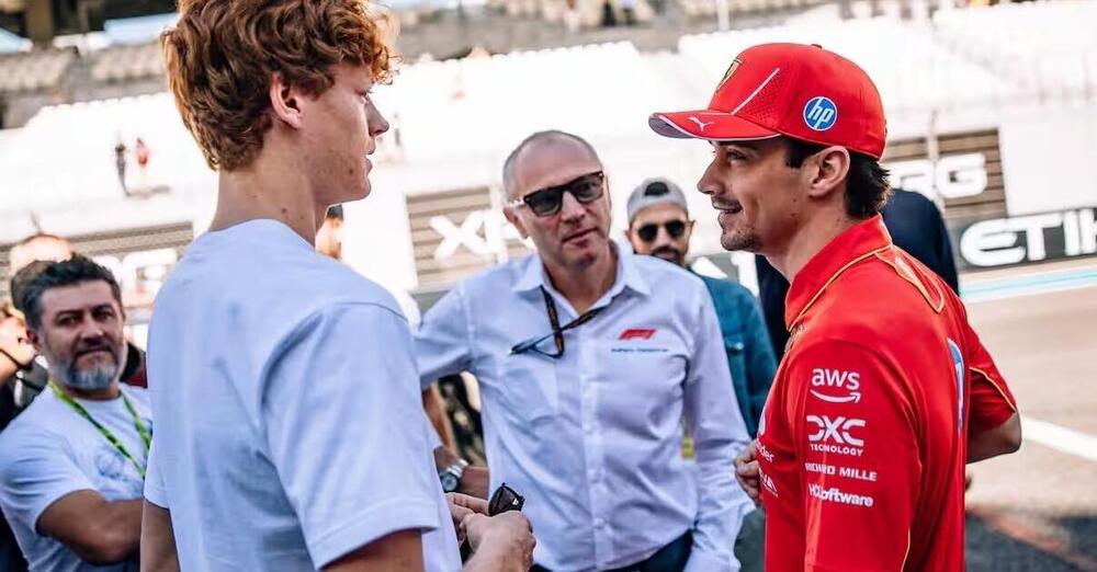 Che ci faceva Jannik Sinner tra Leclerc e Verstappen al Gp di Abu Dhabi di Formula 1 (vinto da Norris davanti alle Ferrari con titolo costruttori alla McLaren)? E quel giro di pista con Charles&hellip;