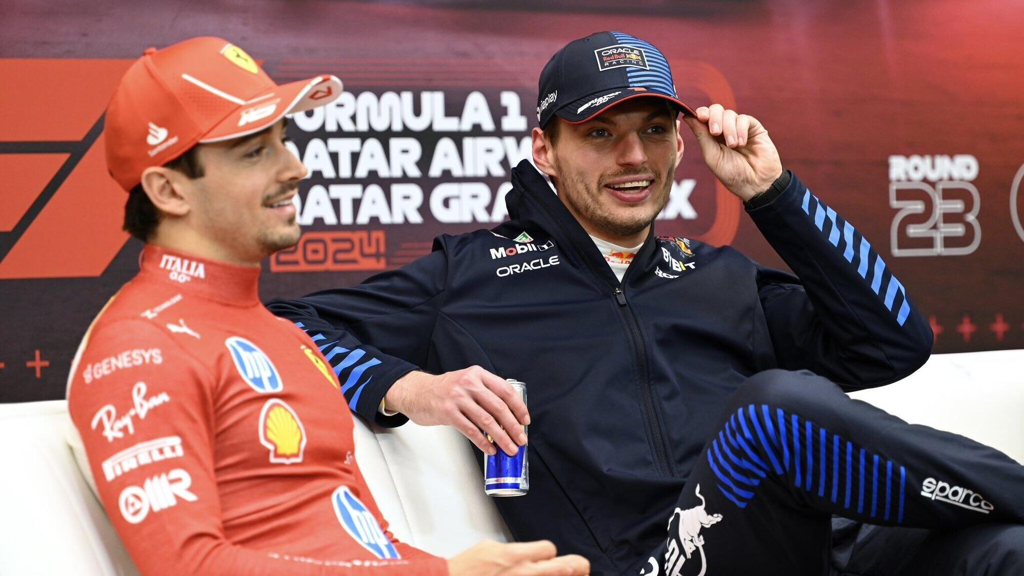 Max Verstappen durante la conferenza stampa in Qatar