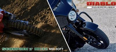 Pirelli DIABLO POWERCRUISER e SCORPION MX32 MID SOFT