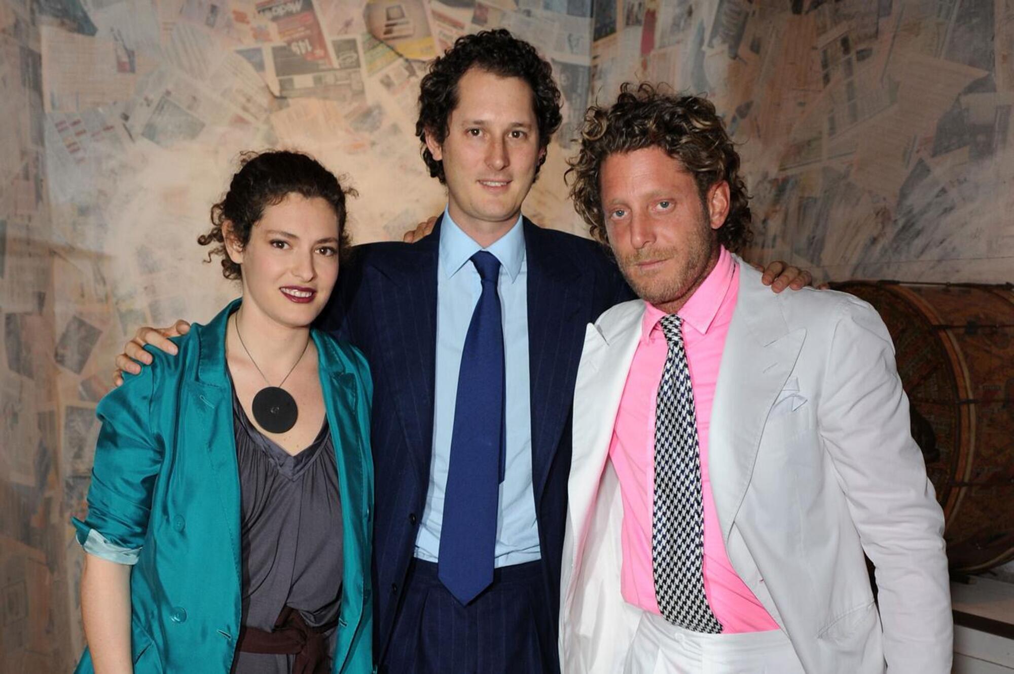 Lapo, John e Ginevra Elkann