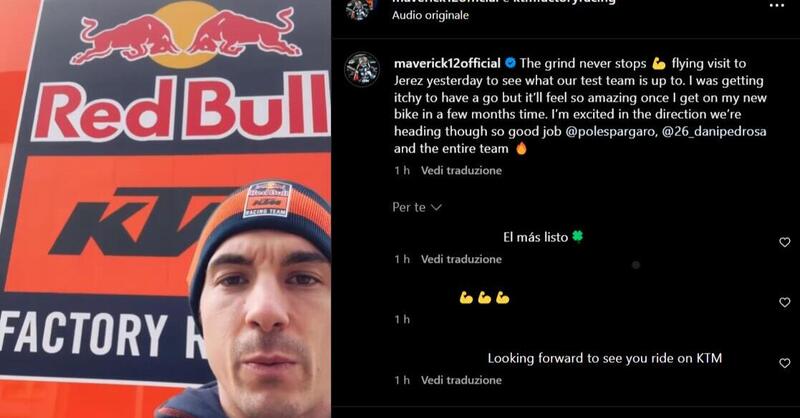 MotoGP 2024. Maverick Vinales ai test KTM di Jerez: &quot;Vorrei guidare ma non posso&quot; [VIDEO]