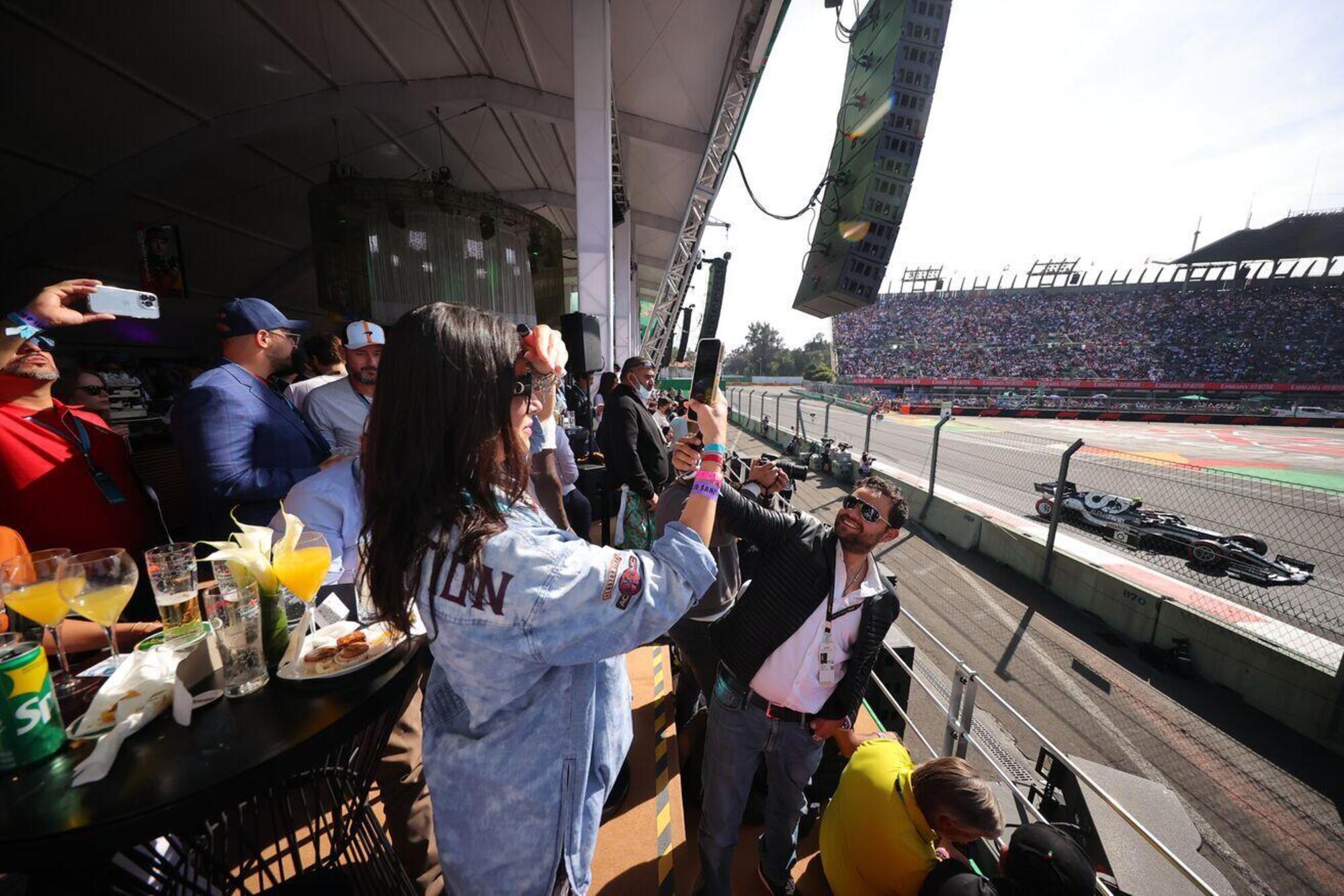 La vista del paddock club in Messico