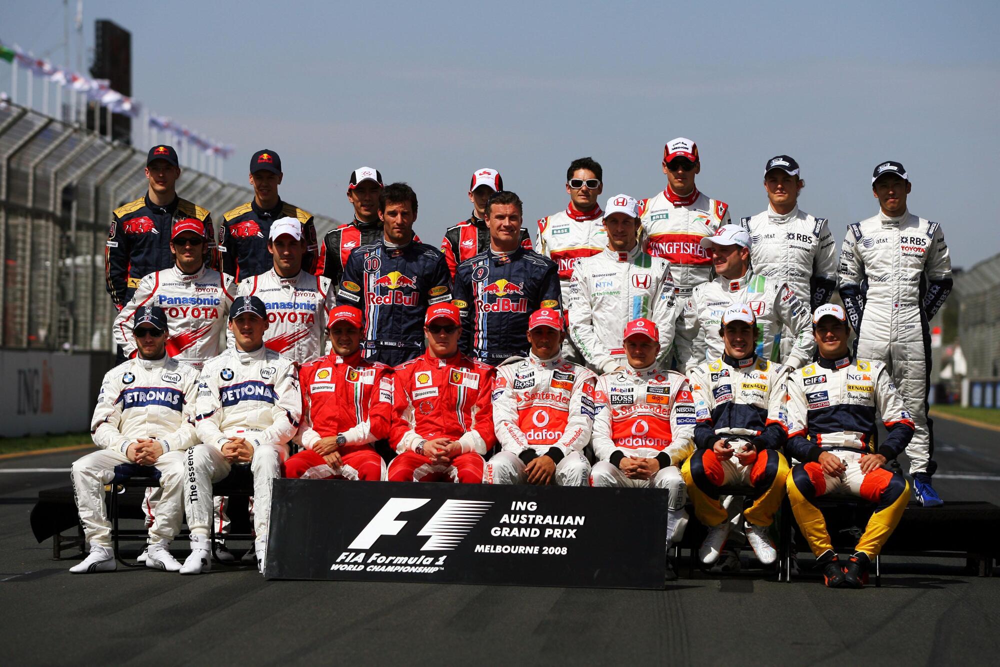 La classe di Formula 1 del 2008