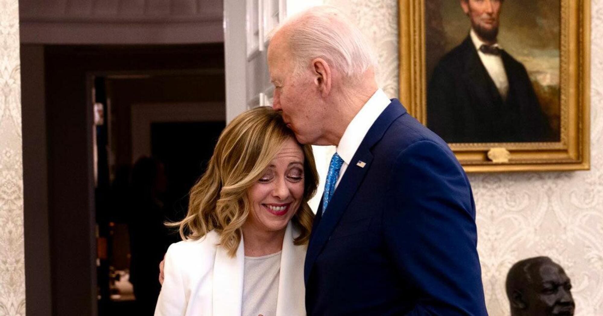 Giorgia Meloni e Joe Biden