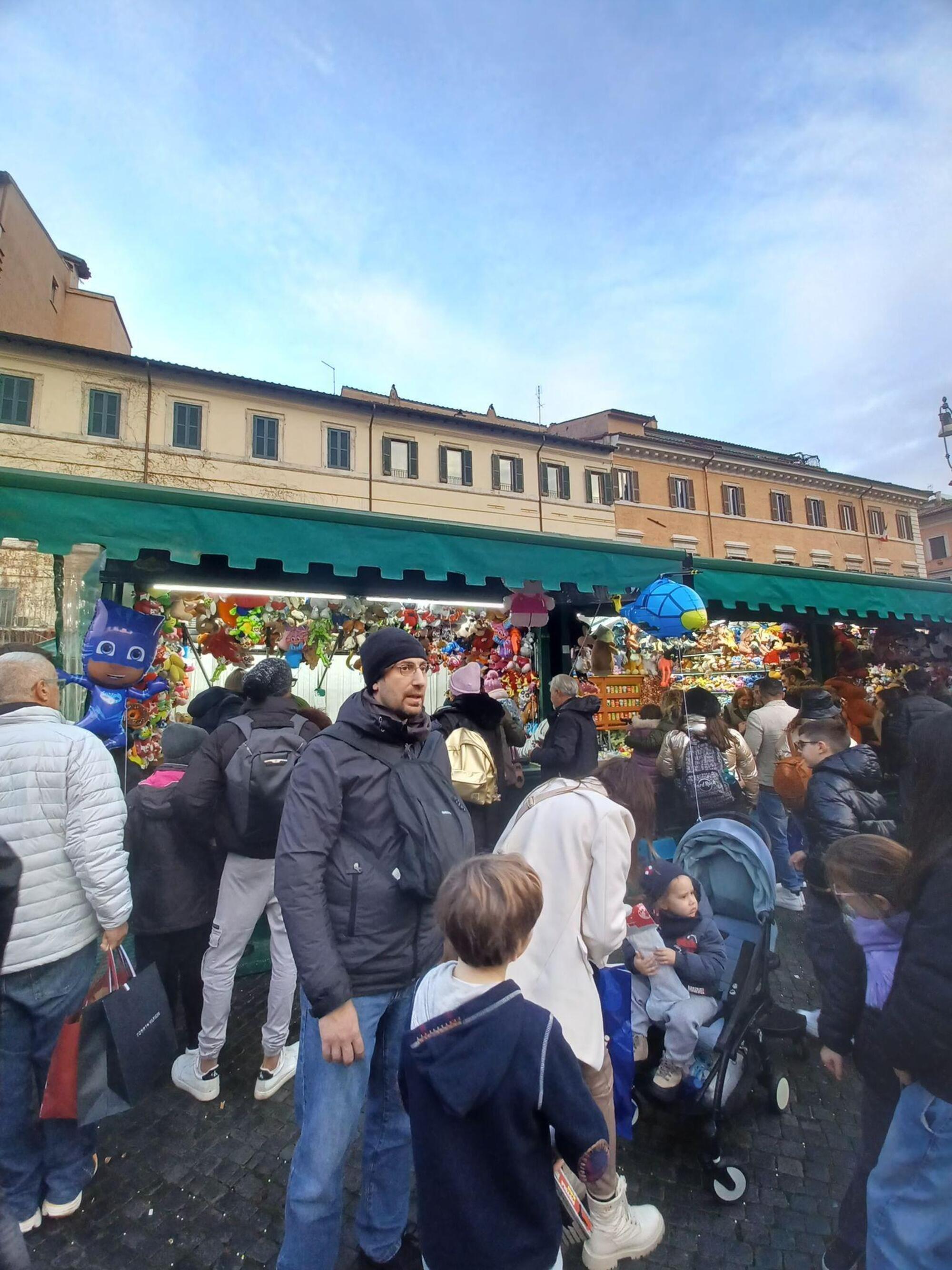 Piazza Navona durante l&#039;Epifania