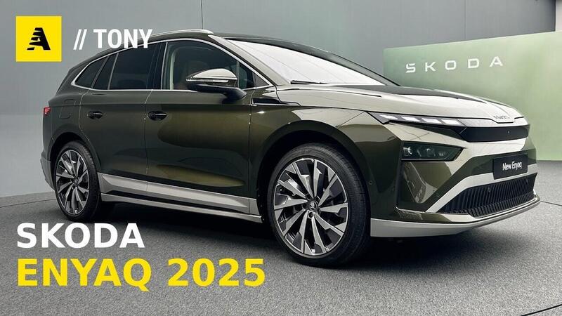 Skoda Enyaq 2025: il restyling &egrave; totale e l&#039;autonomia cresce [VIDEO]