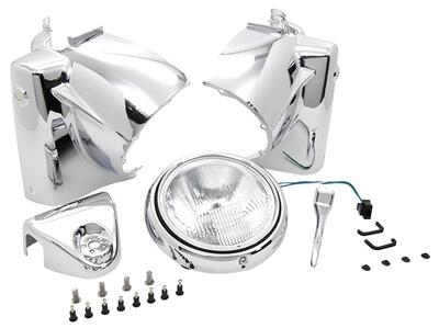 Kit faro nacelle cromato per Touring e Road King d Zodiac