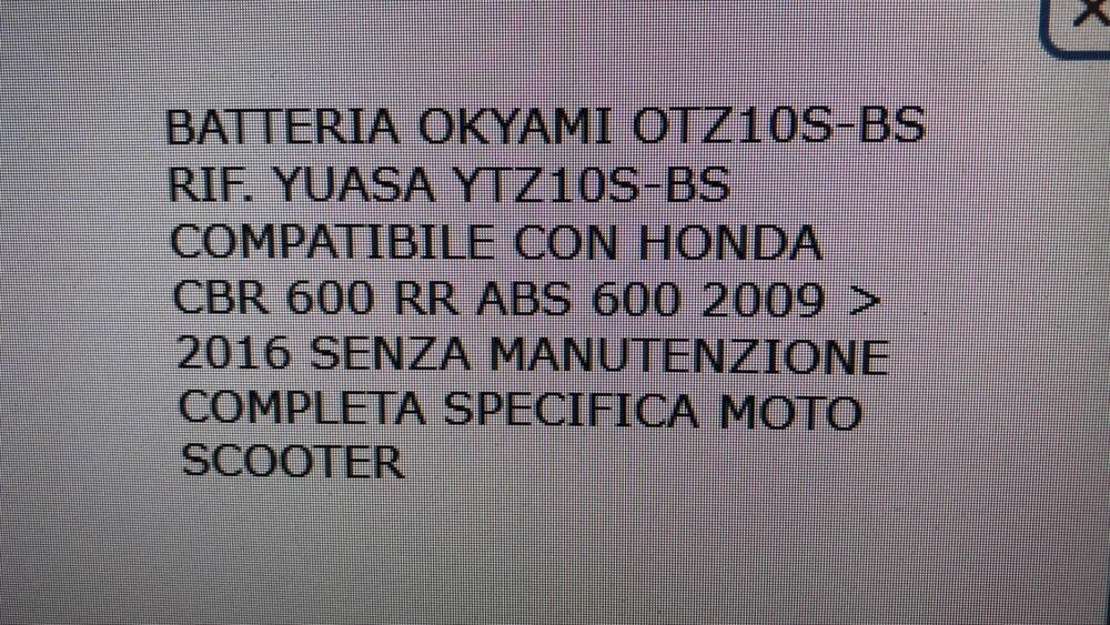 BATTERIA OKYAMI OTZ10S-BS 12V 8,6 AH (2)
