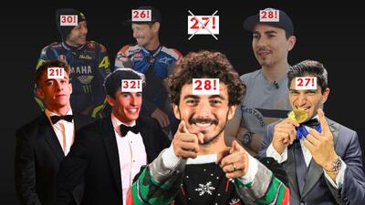 MotoGP 2025. Pecco Bagnaia ha 28 anni, non c'&egrave; mai stato un campione MotoGP di 27 anni e altre considerazioni sparse sull'et&agrave;