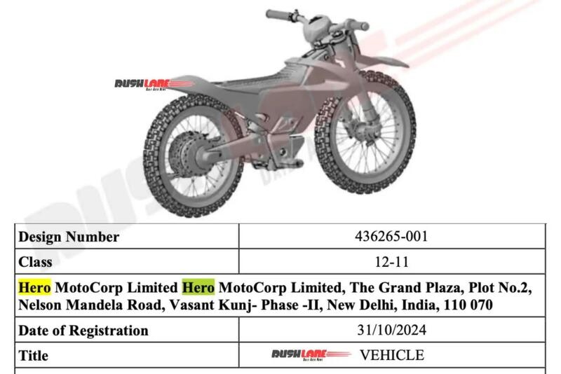 il brevetto depositato da Hero MotoCorp e pubblicato dalla testata indiana RushLane