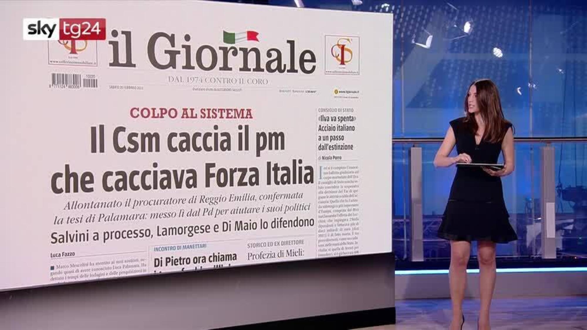 La rassegna stampa dei quotidiani su Sky Tg24