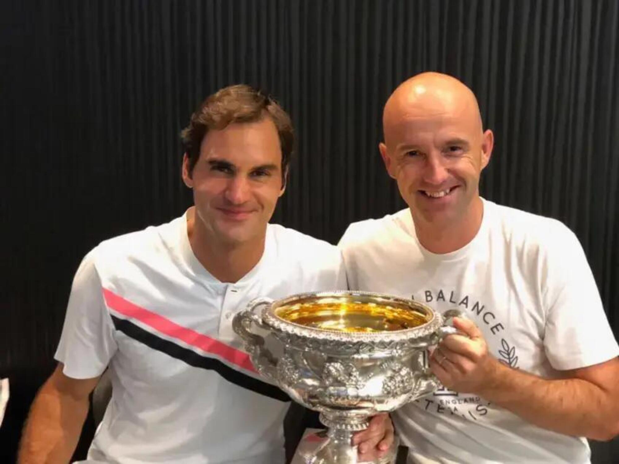 Ivan Ljubicic con Roger Federer