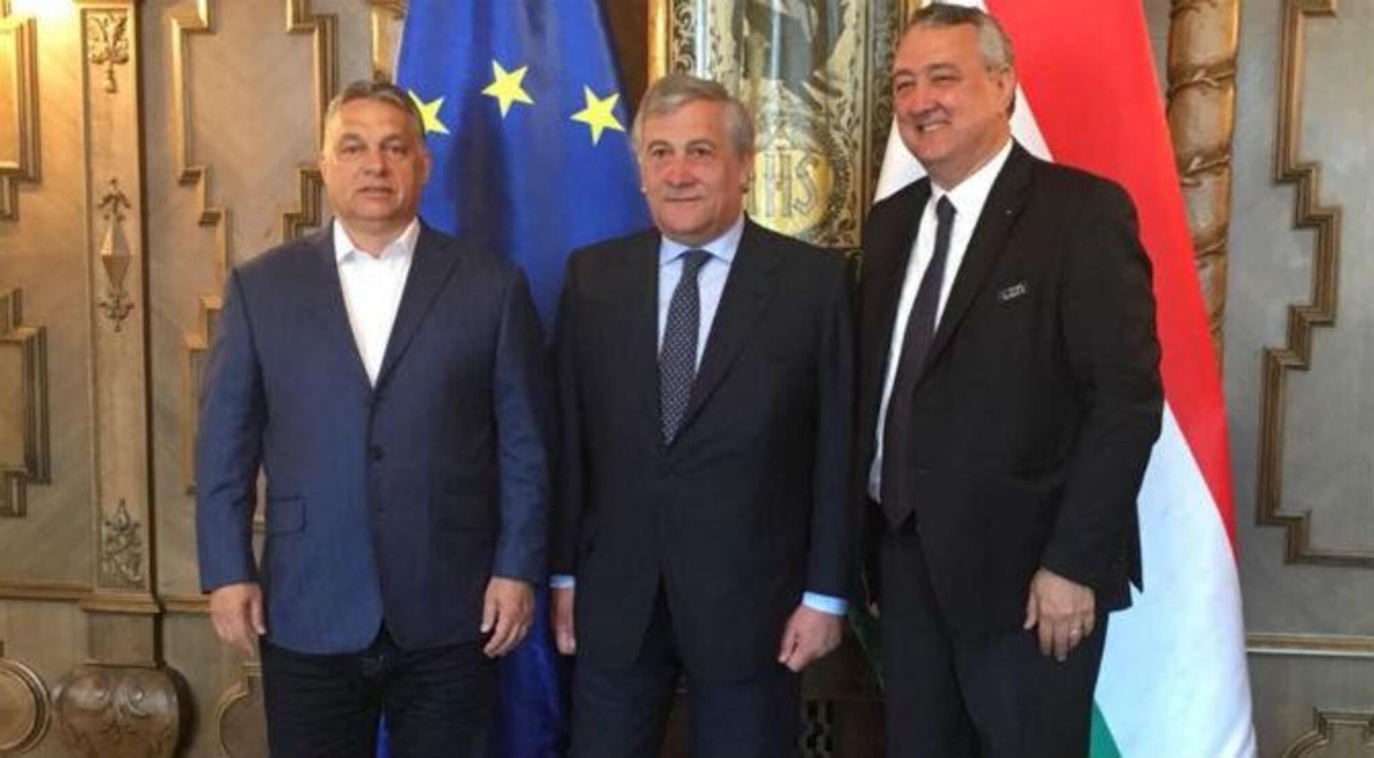 Orban, Tajani e Barelli