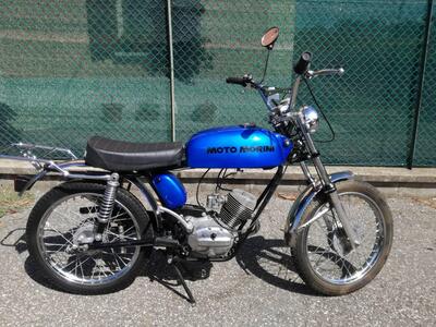 Moto Morini SCRAMBLER blu modello ZS d&#039;epoca