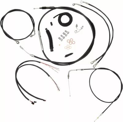 Kit cavi per manubrio alto 12'' (30 cm) neri per S La Choppers