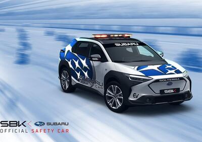 SBK. Safety car. La Subaru Solterra elettrica sostituisce la Dodge Challenger SRT 