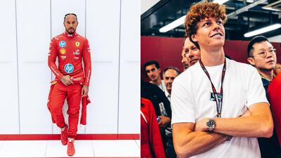 F1. Anche Jannik Sinner folgorato da Lewis Hamilton in Ferrari: "Strano vederlo in rosso ma sar&agrave; una grande stagione per lui e Leclerc"