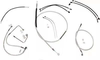 Kit cavi Softail 2016 e 2017 per manubrio alto 12' 