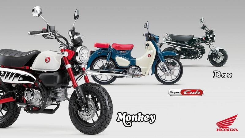 Nuovi colori e Euro 5+ per gli Honda Dax, Monkey e Super Cub C125