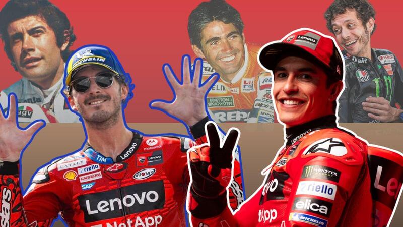 Marc Marquez che pu&ograve; sorpassare Giacomo Agostini, Valentino Rossi, Casey Stoner e i 16 record che possono essere battuti nella MotoGP 2025