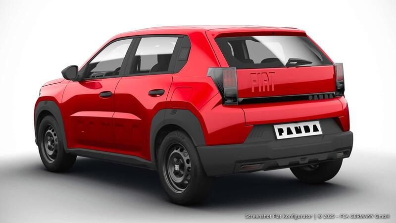 Il posteriore della nuova Fiat Grande Panda