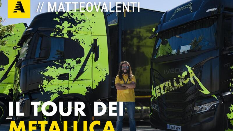 I segreti di un mega concerto: cosa nascondono i camion Iveco dei Metallica? [Video]