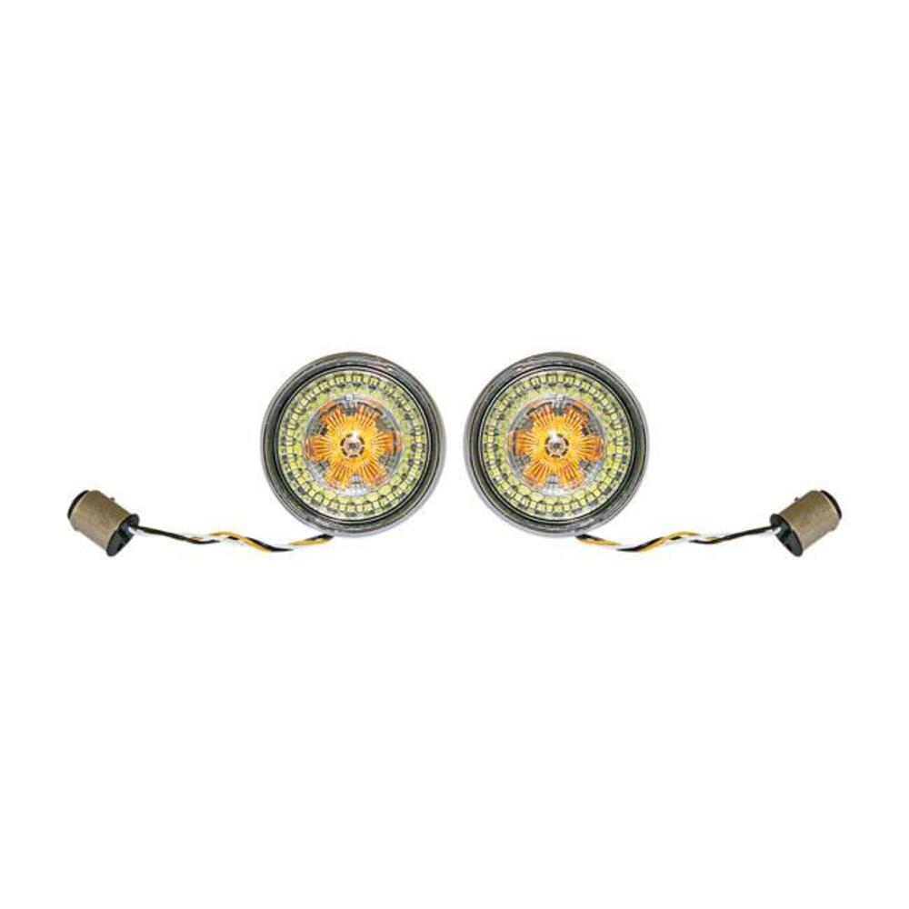 Inserti conversione a LED frecce bullet anteriori Custom Dynamics