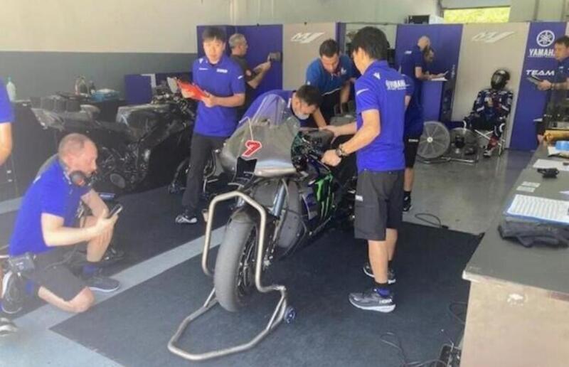 La Yamaha di Fernandez senza ali