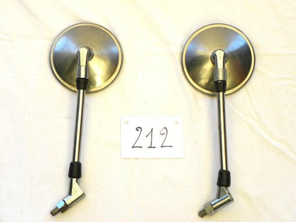 Coppia specchietti rotondi universali cromati Non specificato