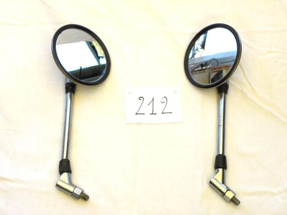 Coppia specchietti rotondi universali cromati Non specificato (2)