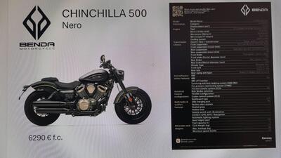 Benda Motorcycles Chinchilla 500 V2 (2024) nuova