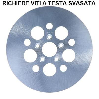 Disco freno posteriore da 11,5" zincato non ventil 