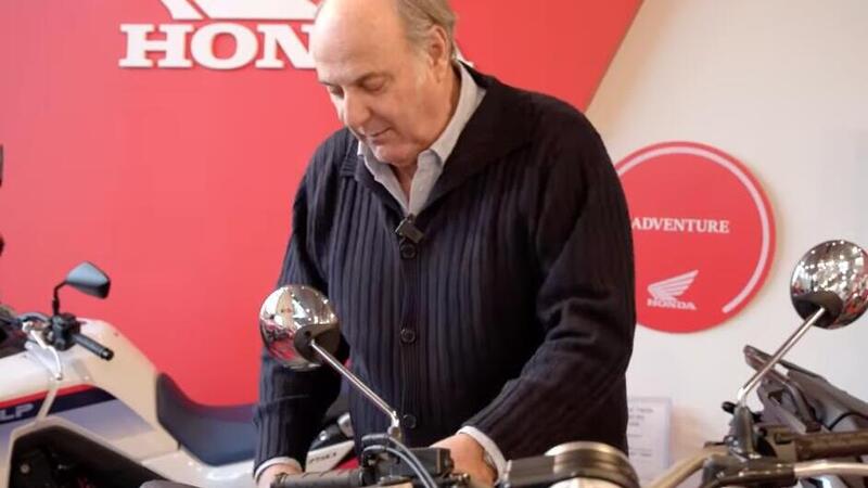 Gerry Scotti e la Honda GB 350 