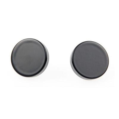 Coperture perno ruota anteriore nero lucido per So 