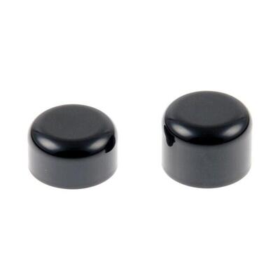 Coperture perno ruota anteriore nero lucido per Sp 