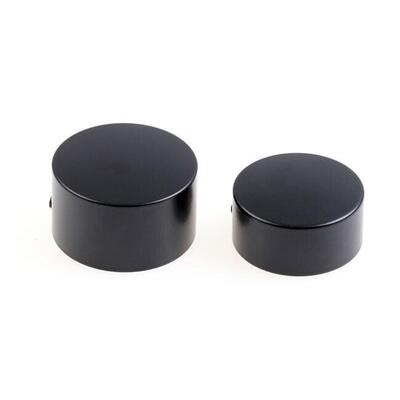 Coperture perno ruota posteriore nero lucido per S 