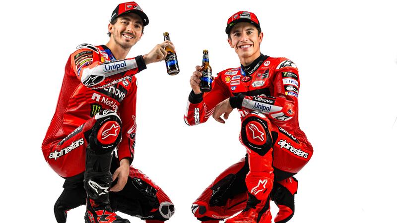 MotoGP 2025. Marc Marquez porta in Ducati... la birra