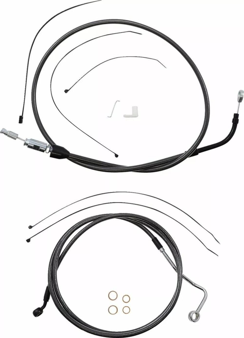 Kit cavi Touring Ultra per manubrio alto 10" nero 