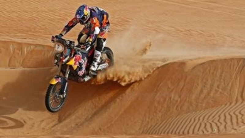 Mondiale Cross Country, Abu Dhabi. E infatti: Coma (KTM) e Al Attiyah (Mini) 