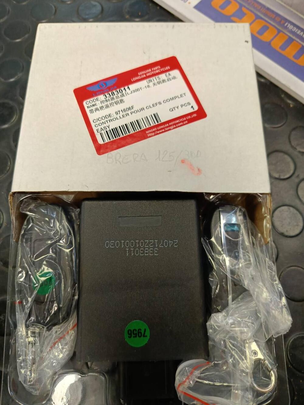 Kit centralina chiavi e chiavi KL Brera125/300 KL MOTOR