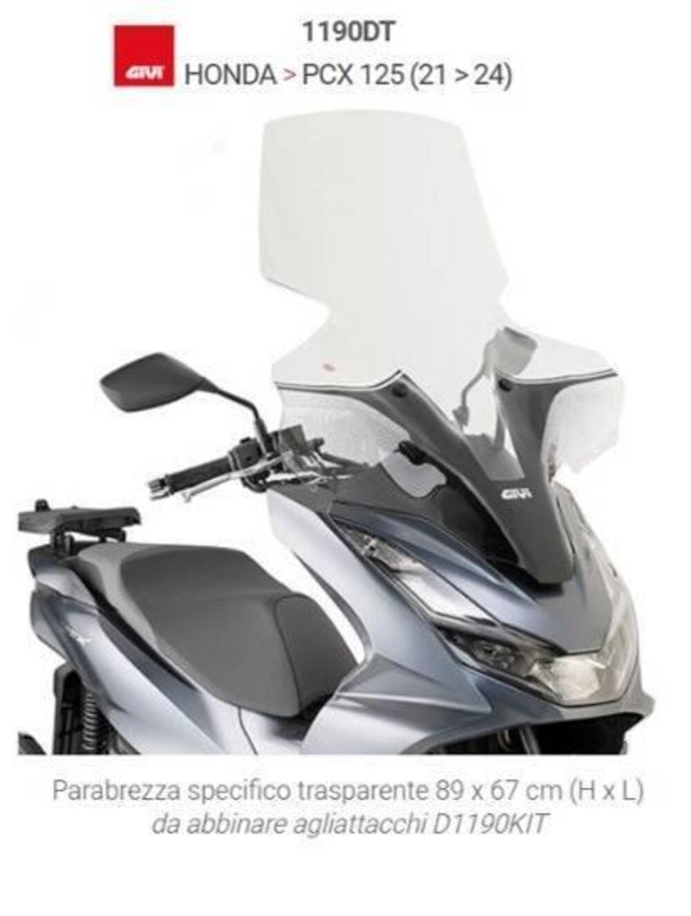 PARABREZZA GIVI PER HONDA PCX 125 CODICE 1190DT