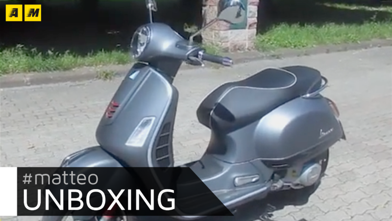 L&#039;unboxing di Matteo: Vespa 300 GTS Supersport