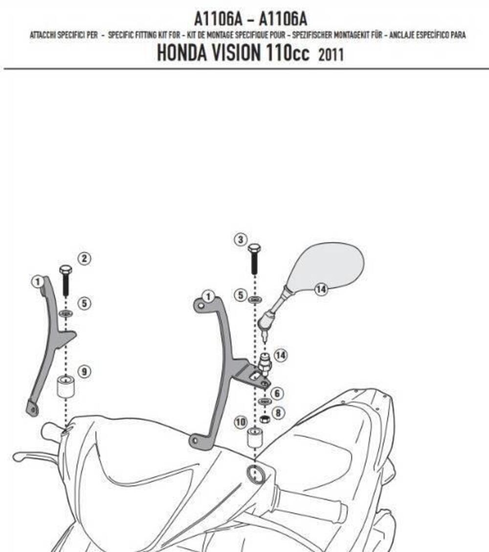 PARABREZZA GIVI PER HONDA VISION 50 E 110 CODICE 3 (2)